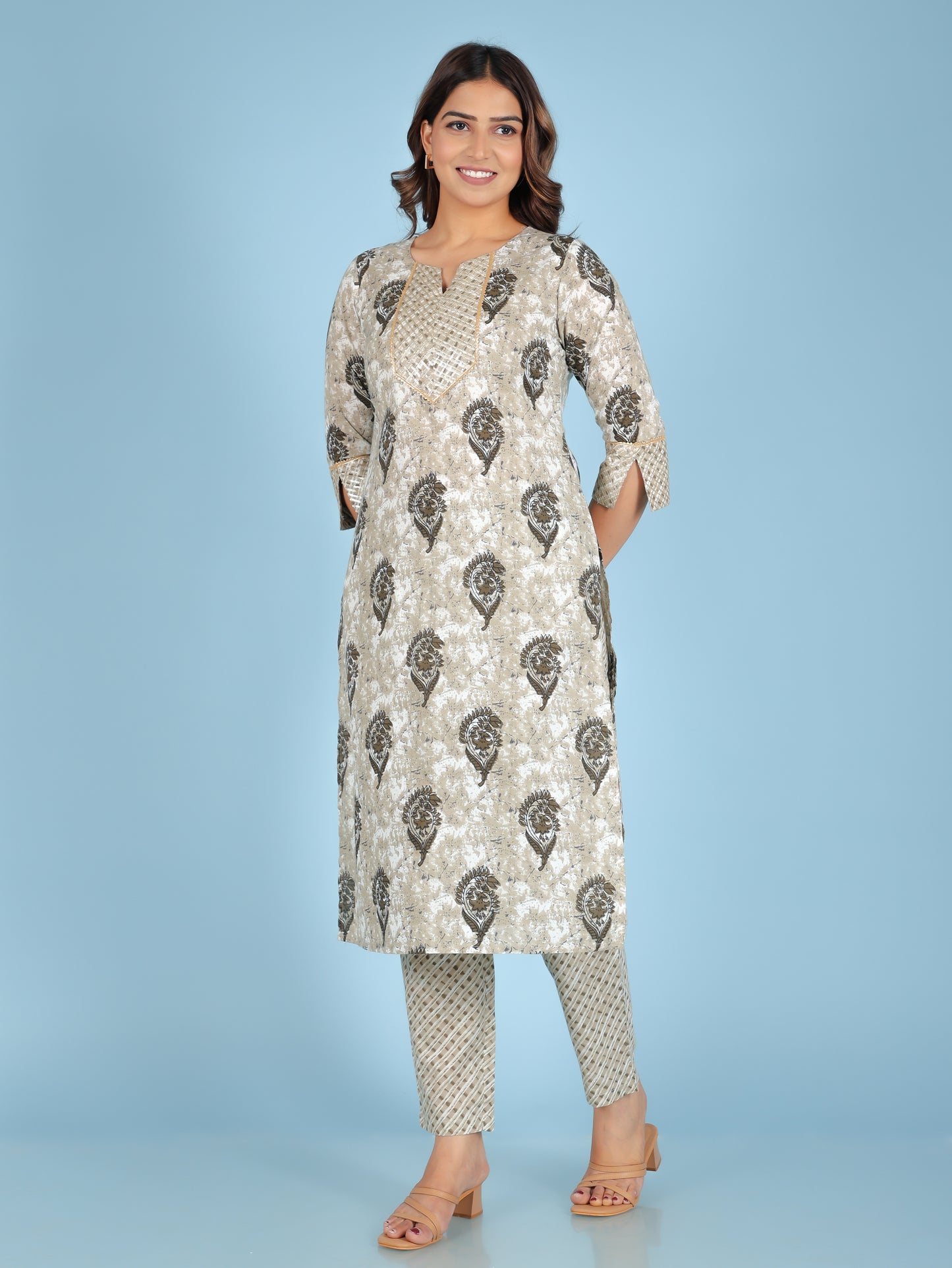 Soft Cotton Block Kurta