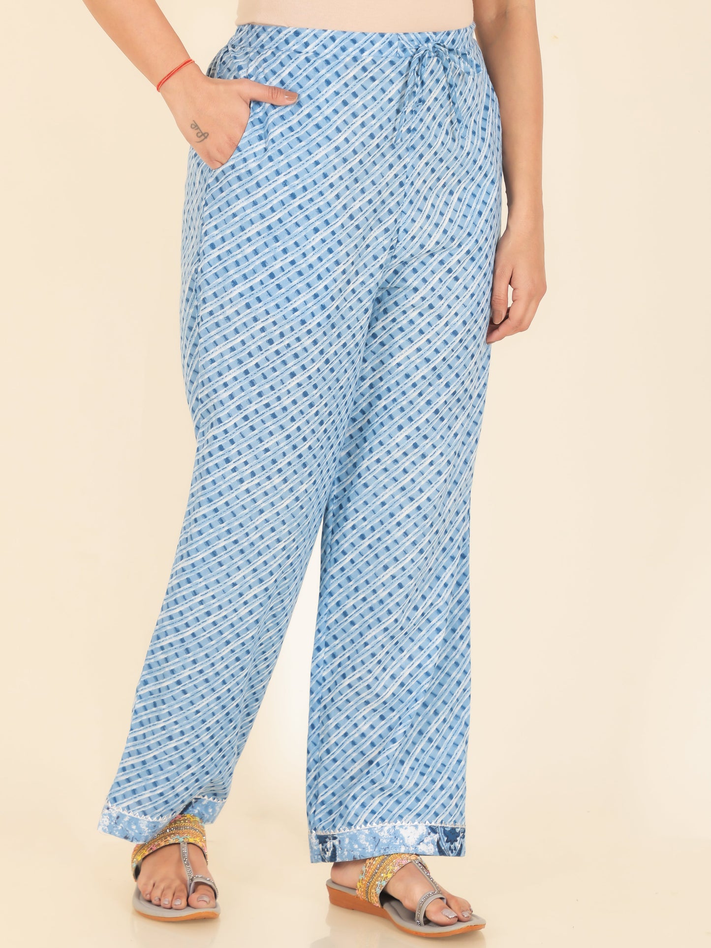 Soft Cotton Striped Pant