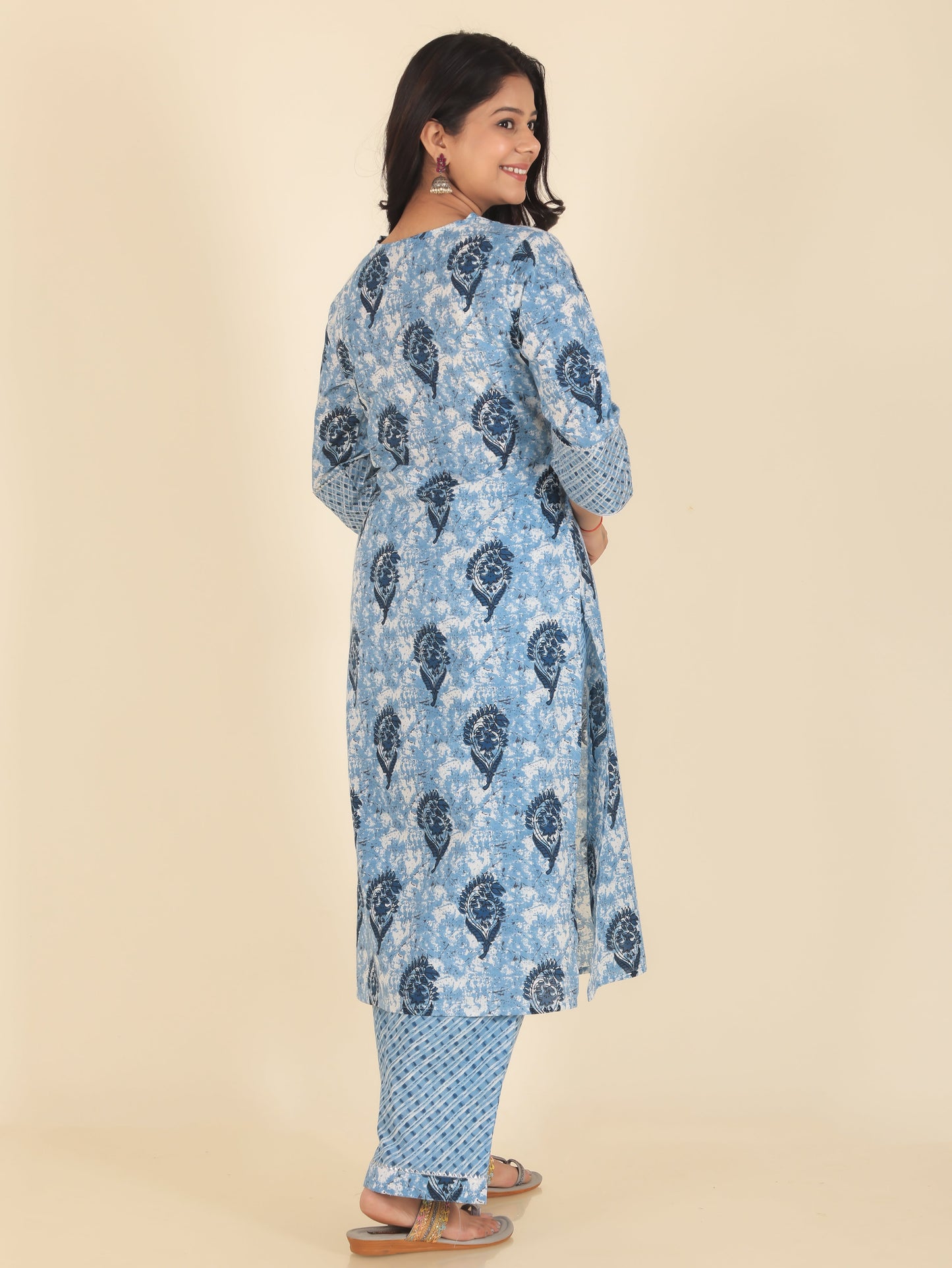 Soft Cotton Block Kurta