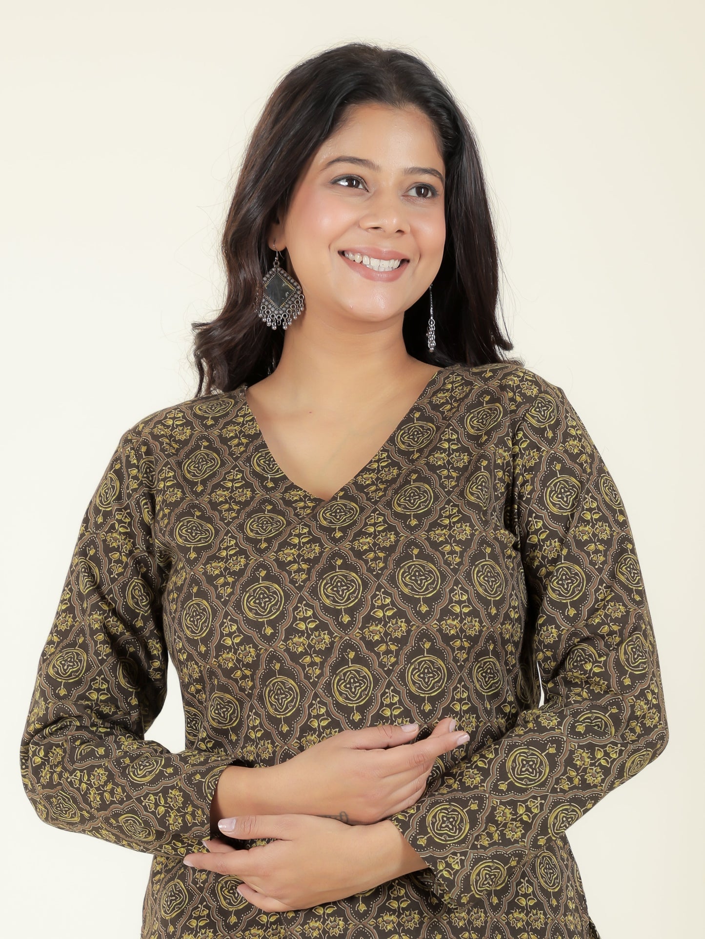 Soft Cotton Ajrakh Kurta