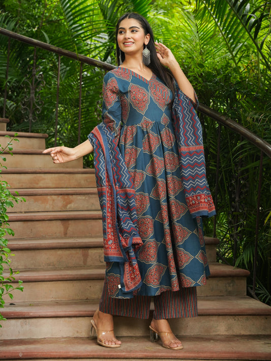 Cotton Voile Striped Maroon Dupatta