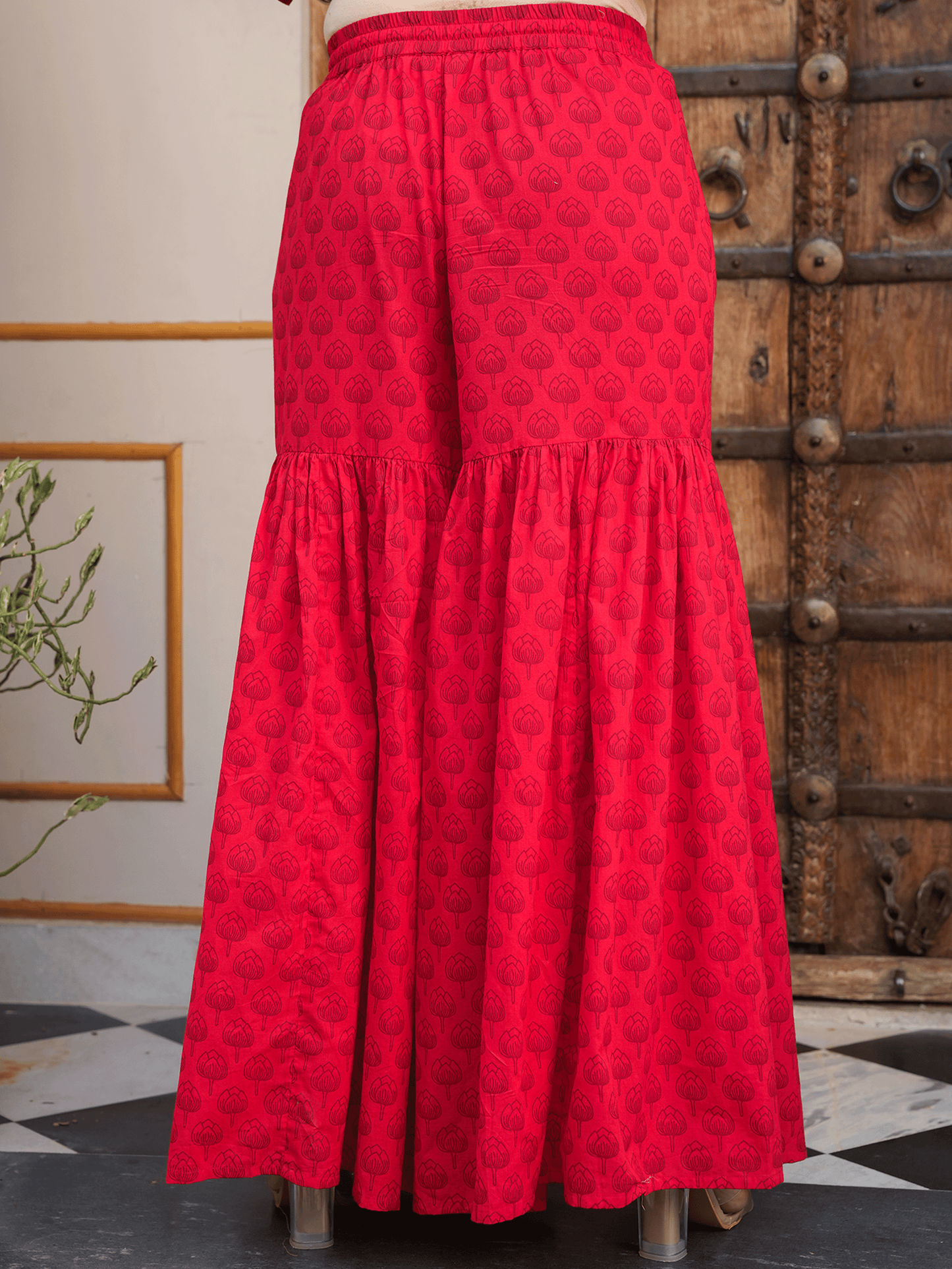 Soft Cotton Floral Sharara