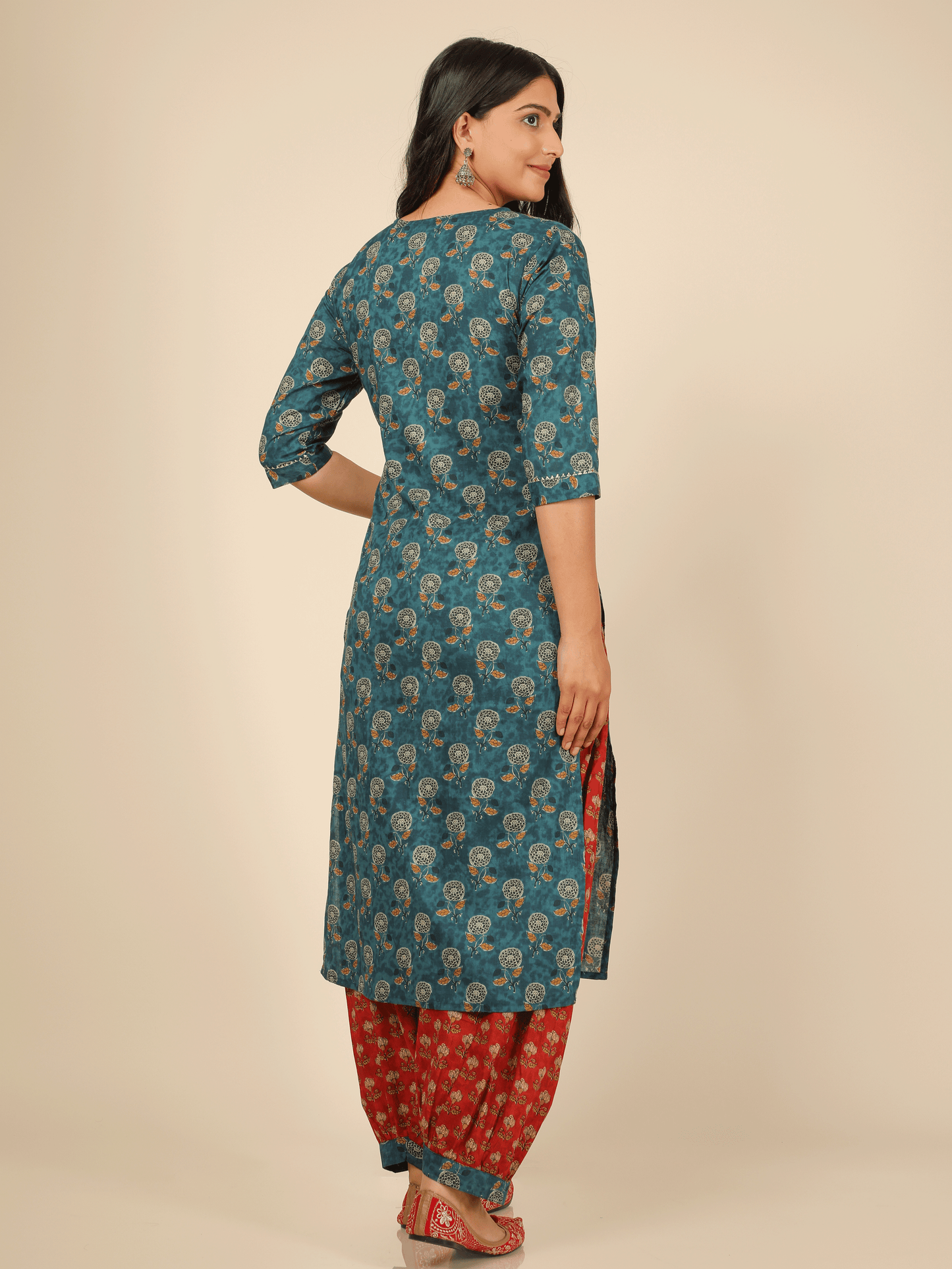 Soft Cotton Floral Kurta