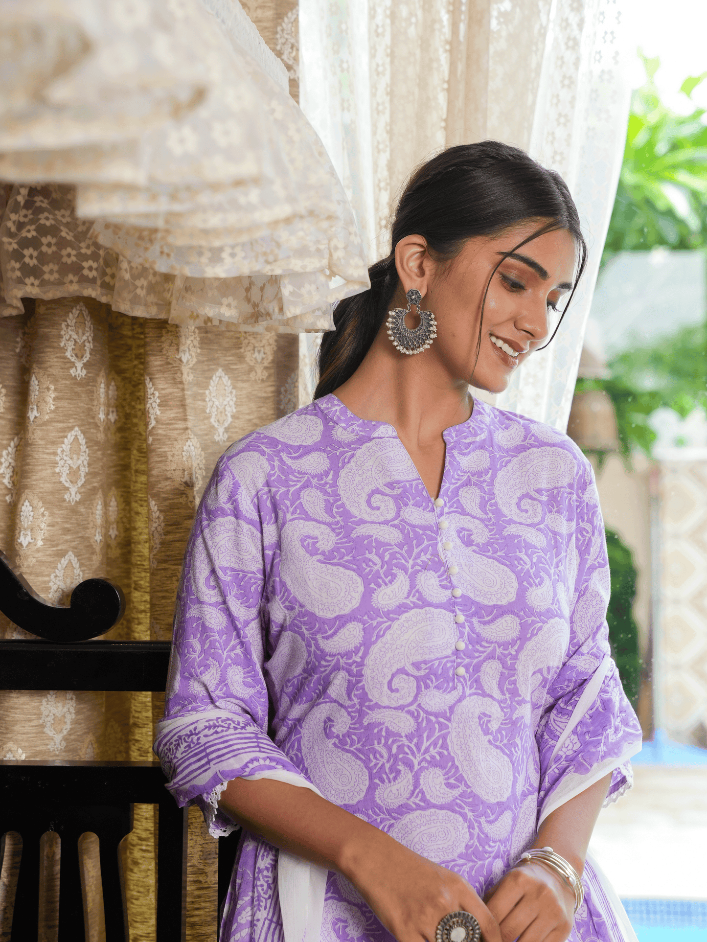 Soft Cotton Paisley Kurta