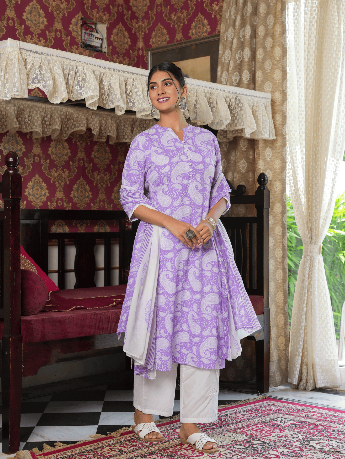 Soft Cotton Paisley Kurta