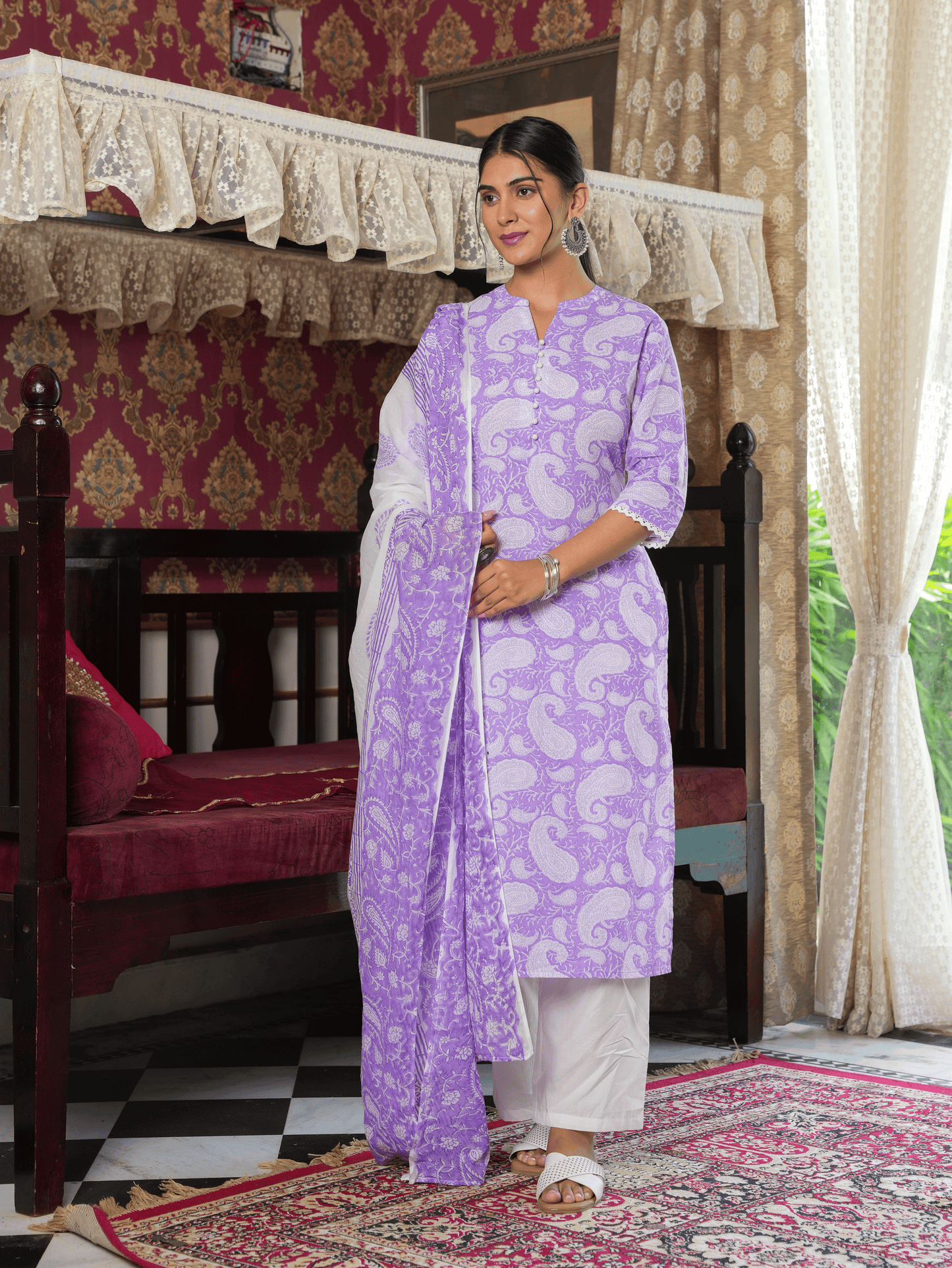 Soft Cotton Paisley Kurta