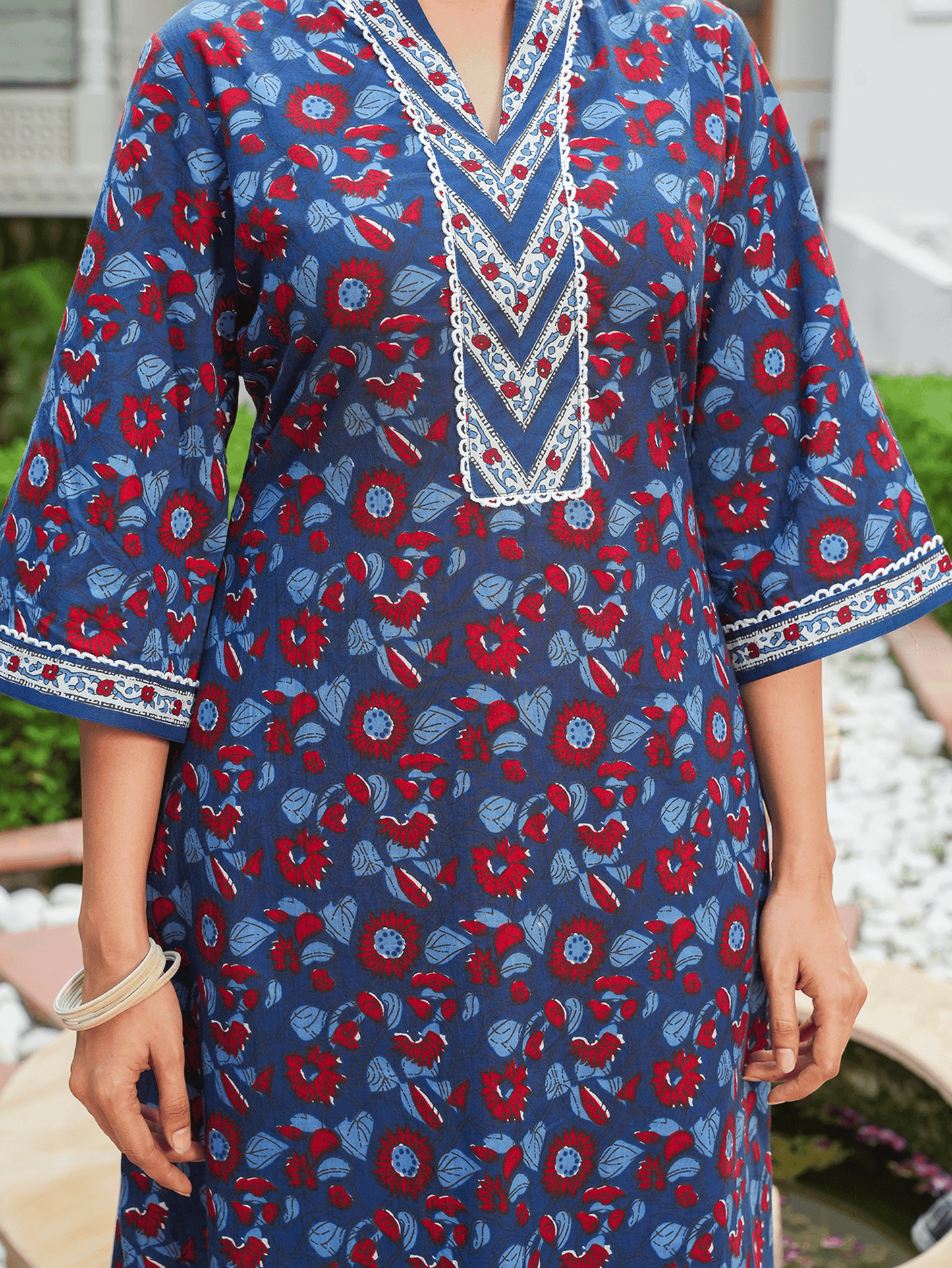 Soft Cotton Floral Kurta