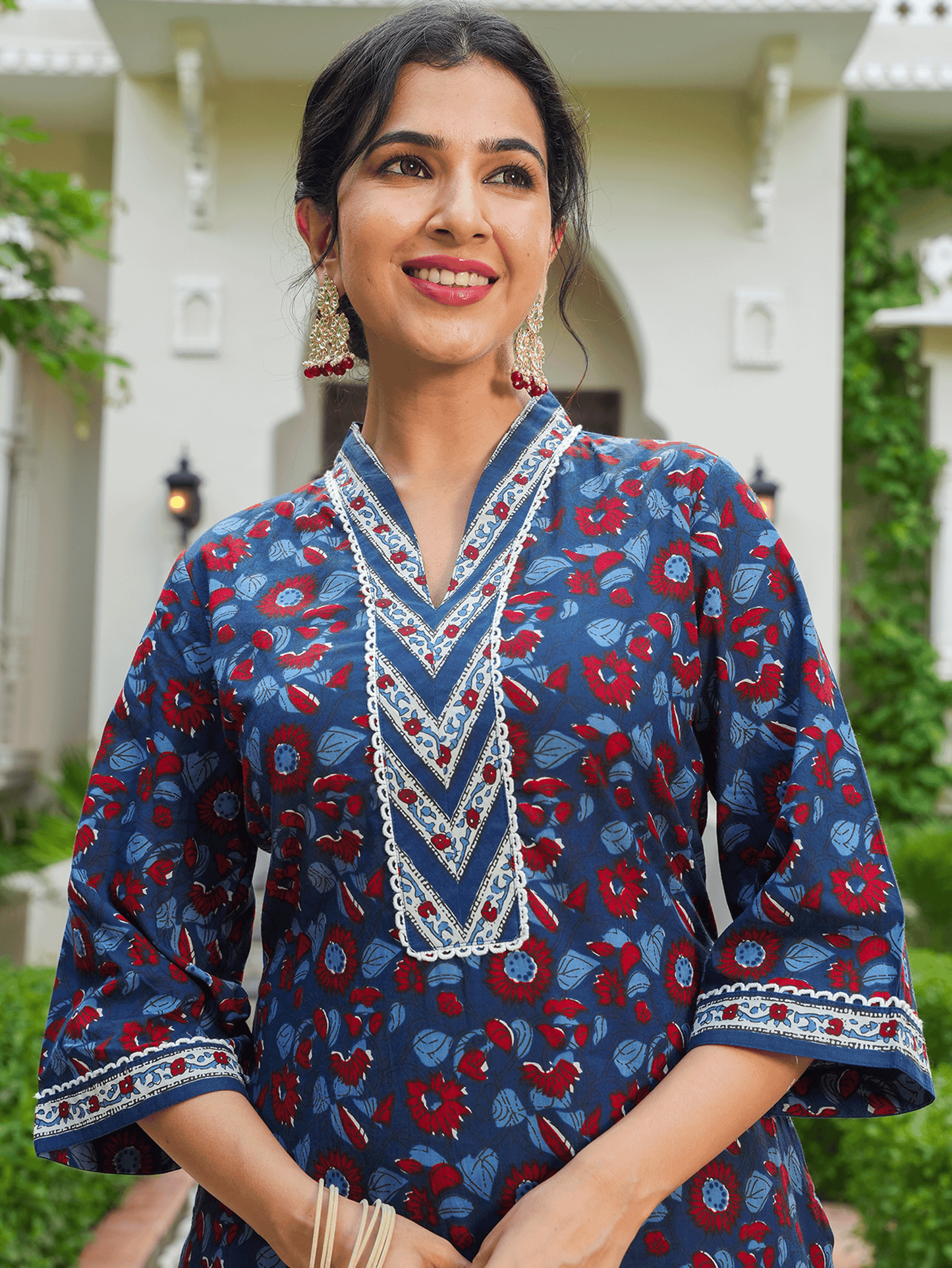 Soft Cotton Floral Kurta