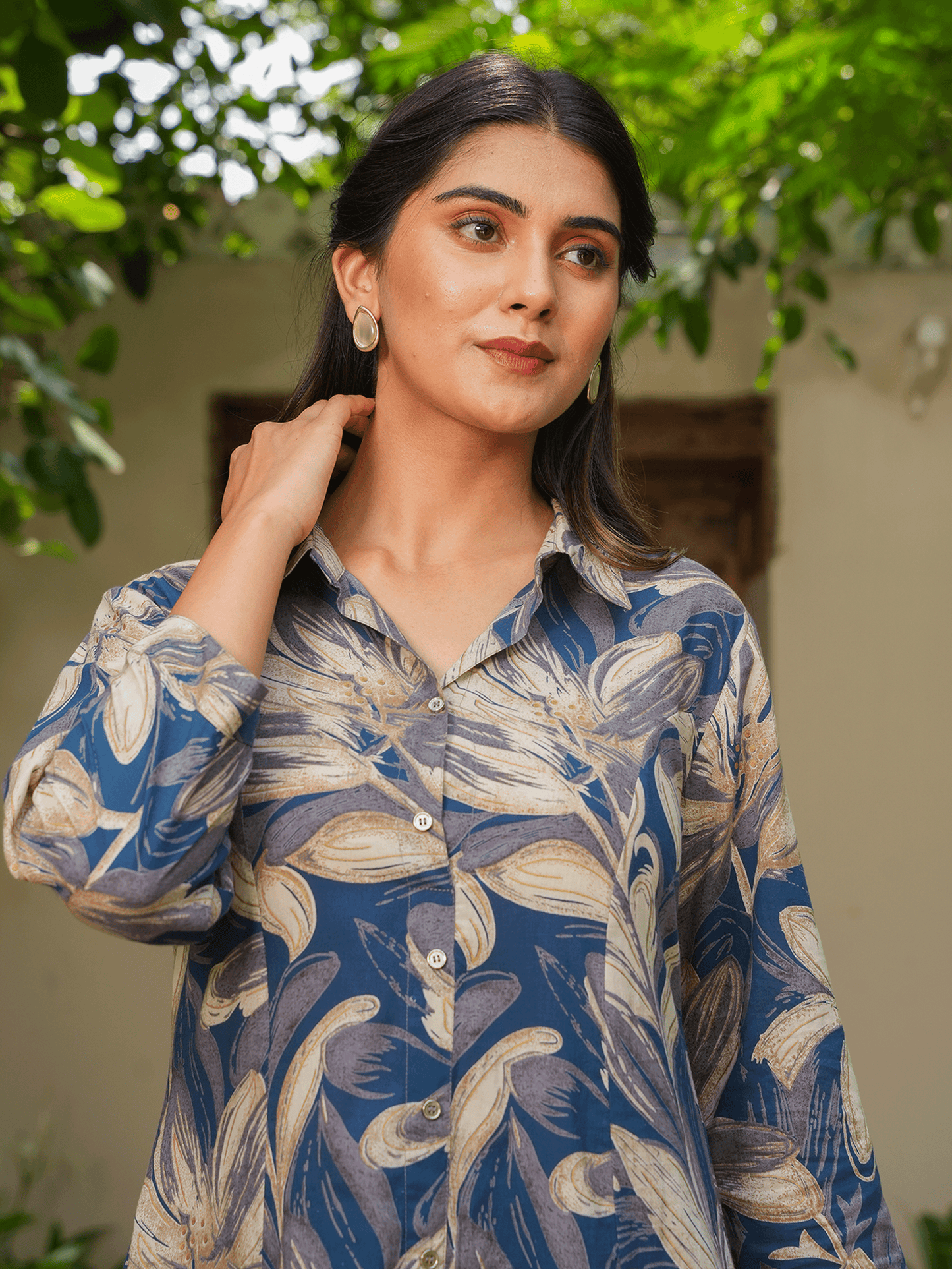 Soft Cotton Floral Kurta