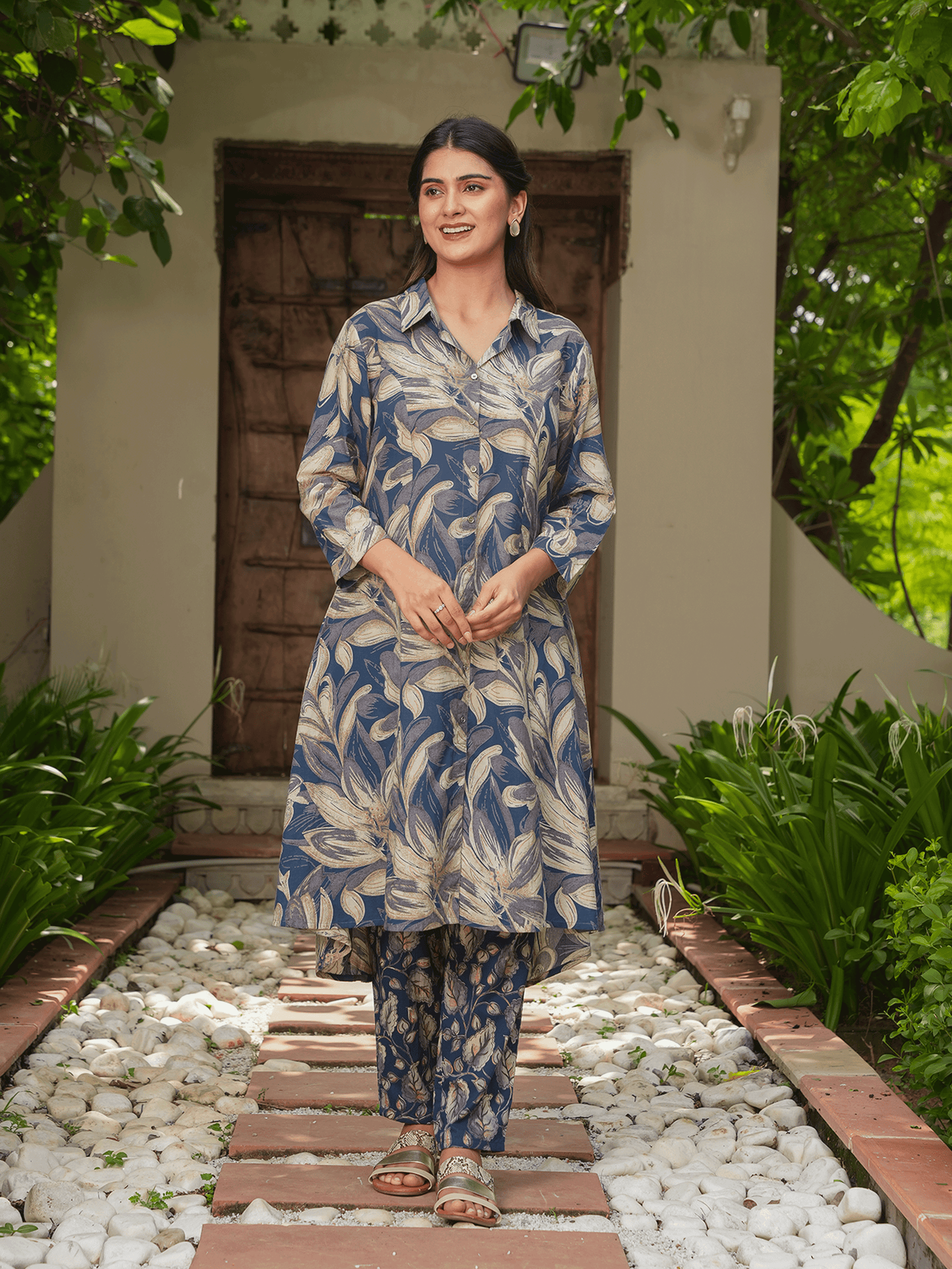 Soft Cotton Floral Kurta