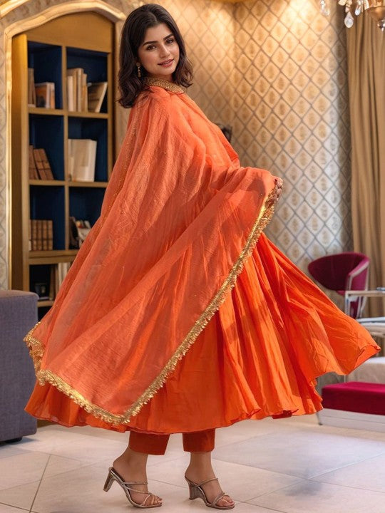 Aaghnya Round Neck Anarkali Kurta