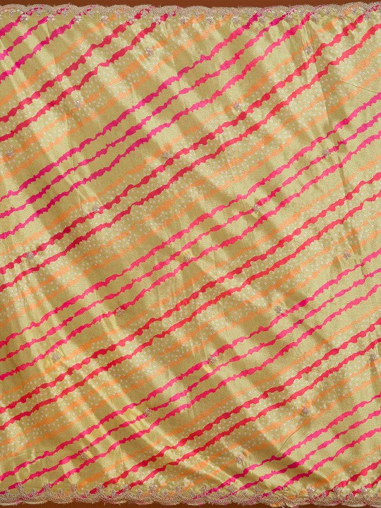 Floral Yoke Design Regular Zari Straight Kurta