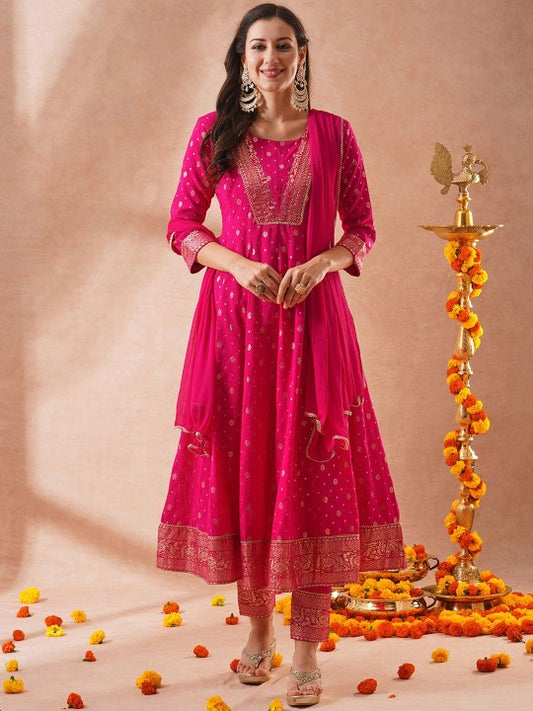 FASHOR Ethnic Motifs Anarkali Kurta