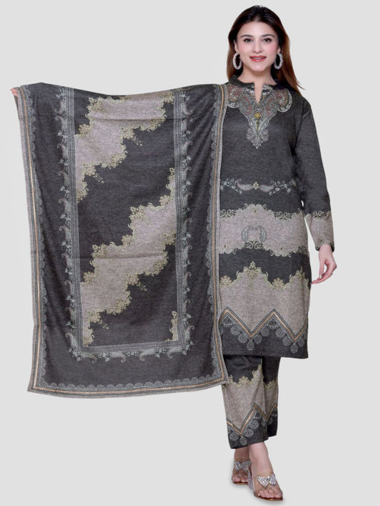 aarbee Women Ethnic Motifs Printed Kurta with Trouser & Dupatta