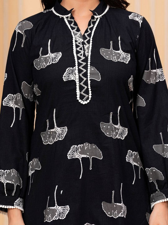 Printed Pure Cotton Tunic & Trouser