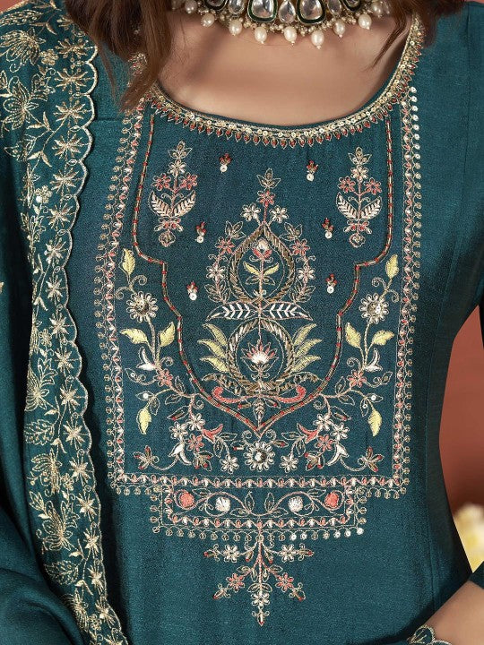 Anouk Ethnic Motifs Embroidered Regular Thread Work Anarkali Kurta
