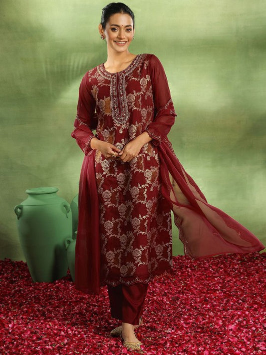 Floral Sequinned Kurta