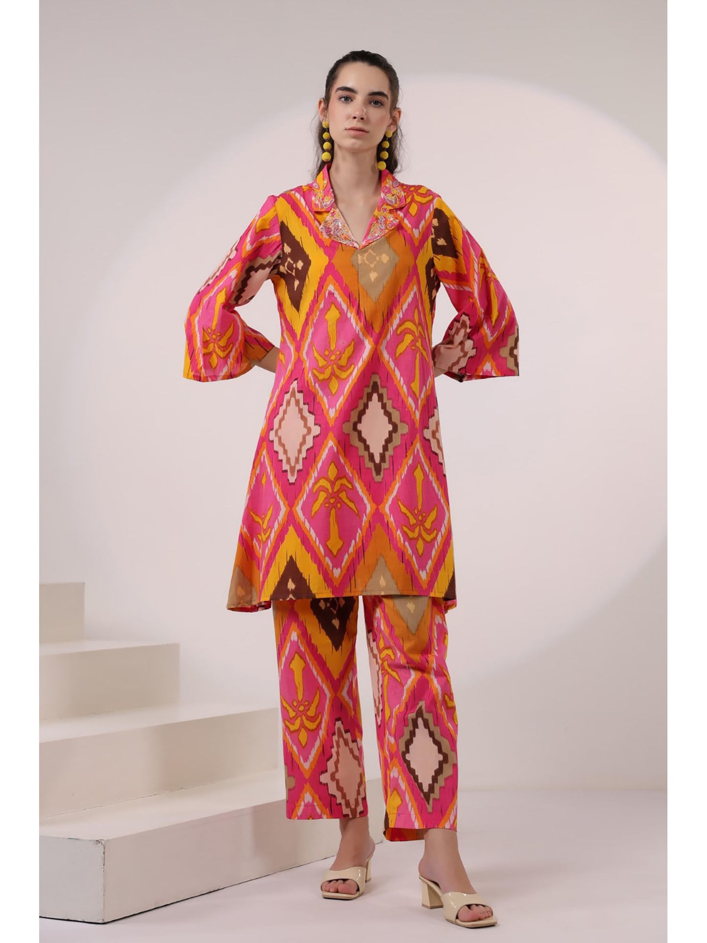 Ikat Print Co-Ord (Set of 2)