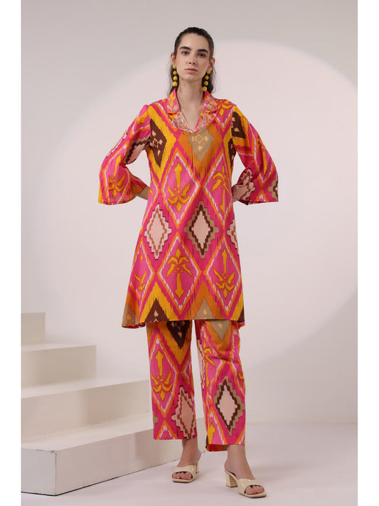 Ikat Print Co-Ord (Set of 2)