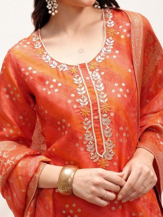 Vishudh Ethnic Motifs Embroidered Regular Kurta