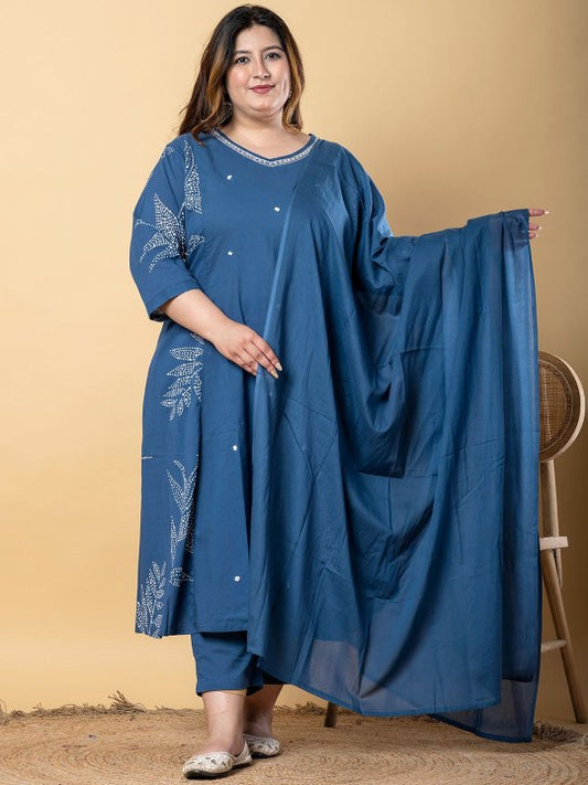 Printed Pure Cotton Anarkali Kurta