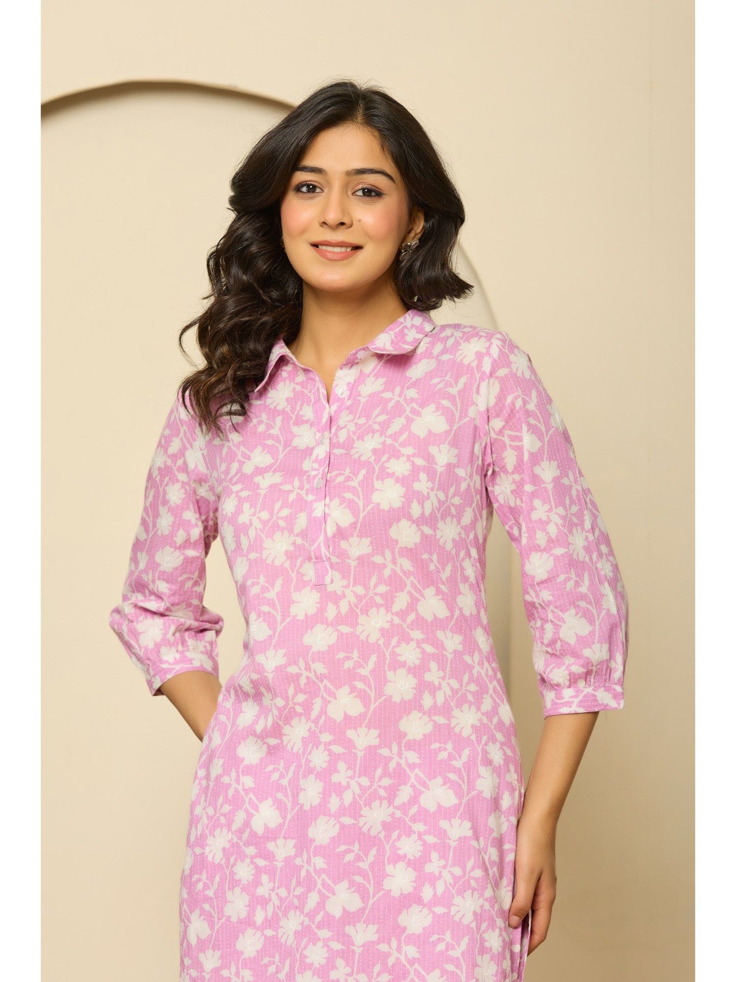 Printed Pure Cotton Pathani Kurta Co-Ord Set (Set of 2)