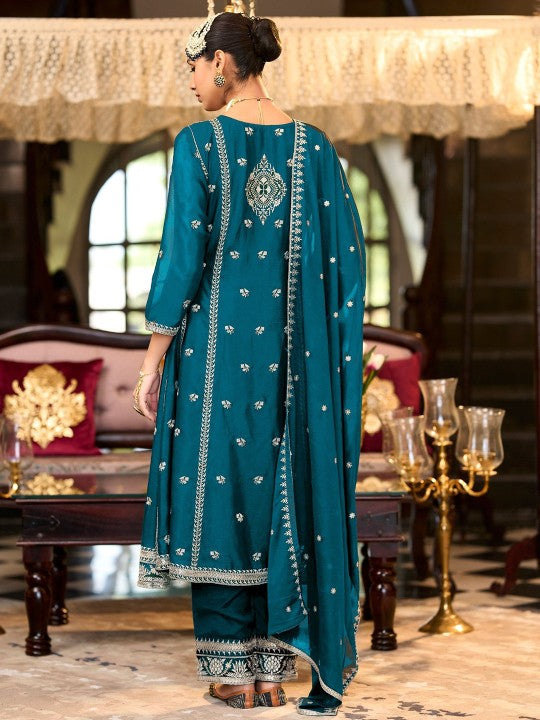 Indo Era Women Ethnic Motifs Embroidered Regular Sequinned Kurta