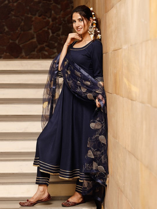 Kurta with Trousers & Dupatta
