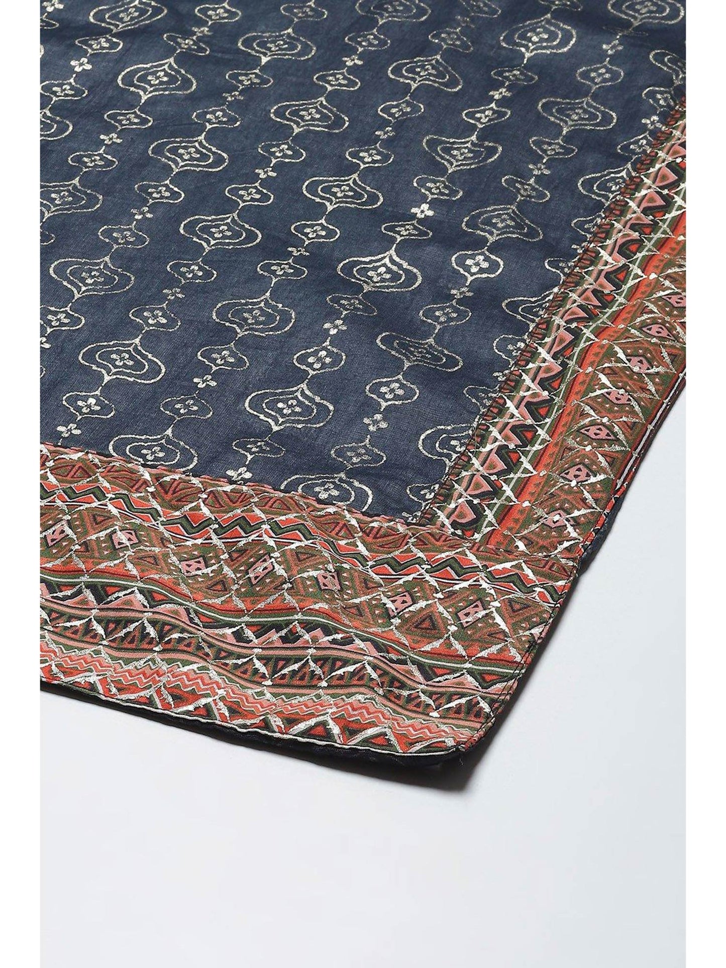 Black &amp; Multi Floral Printed Kurta (Set of 3)
