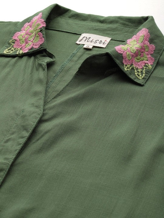 Kaftan Tunic With Trousers & Belt