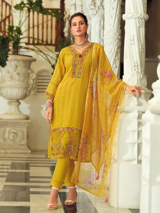 Varanga Women Floral Printed Regular Thread Work Pure Cotton Kurta