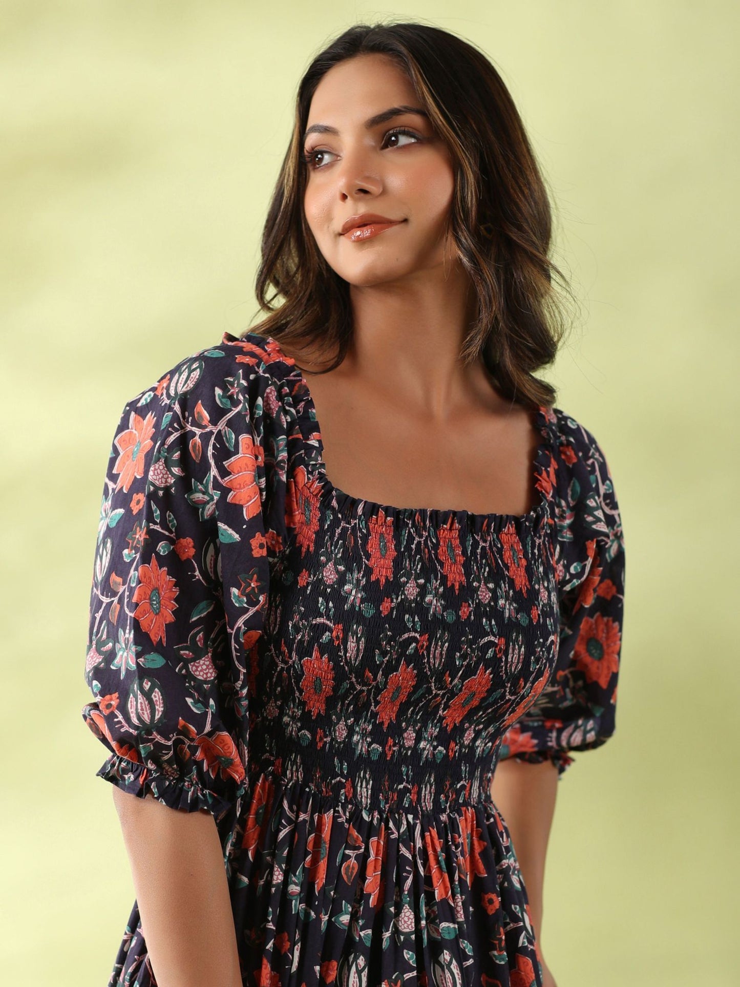 Floral Tiered Dress