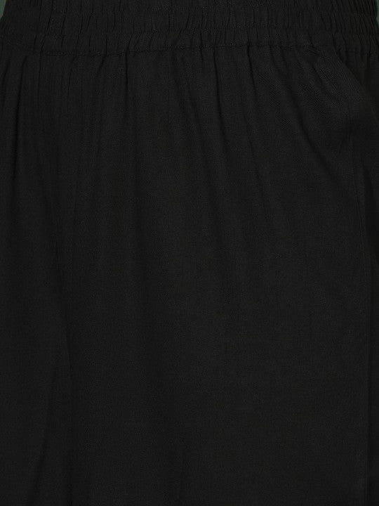 Globus Embroidered Yoke Bell Sleeves Tunic & Afghani Pants Fusion Co-Ord Set