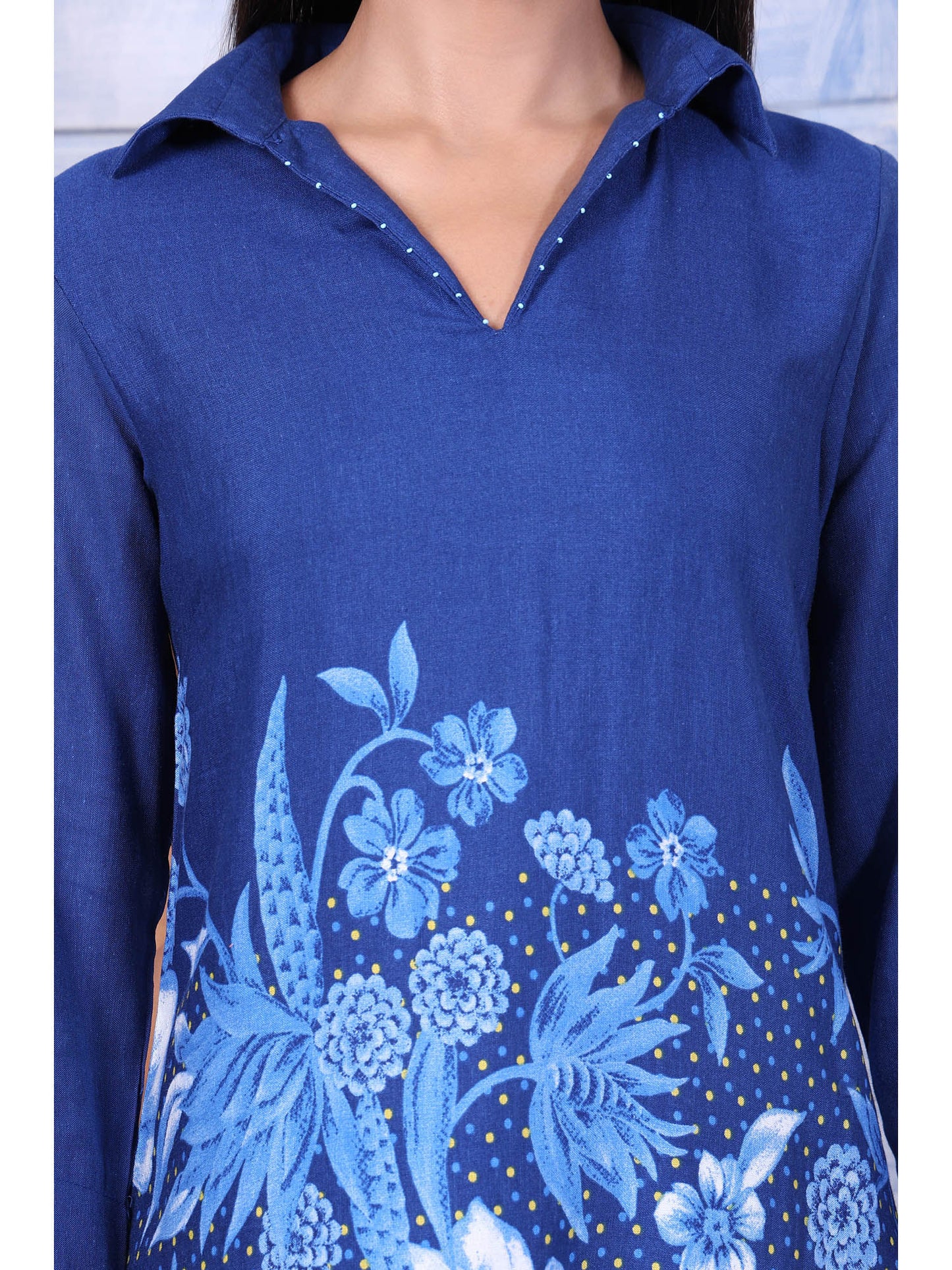 Blue Floral Co-Ord Set for Women