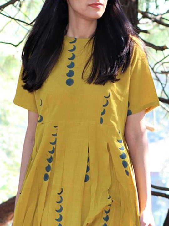 Chidiyaa Yellow Midi Dress