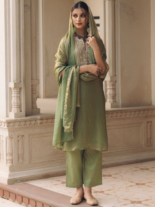 anayna Women Ethnic Motifs Embroidered Regular Kurta