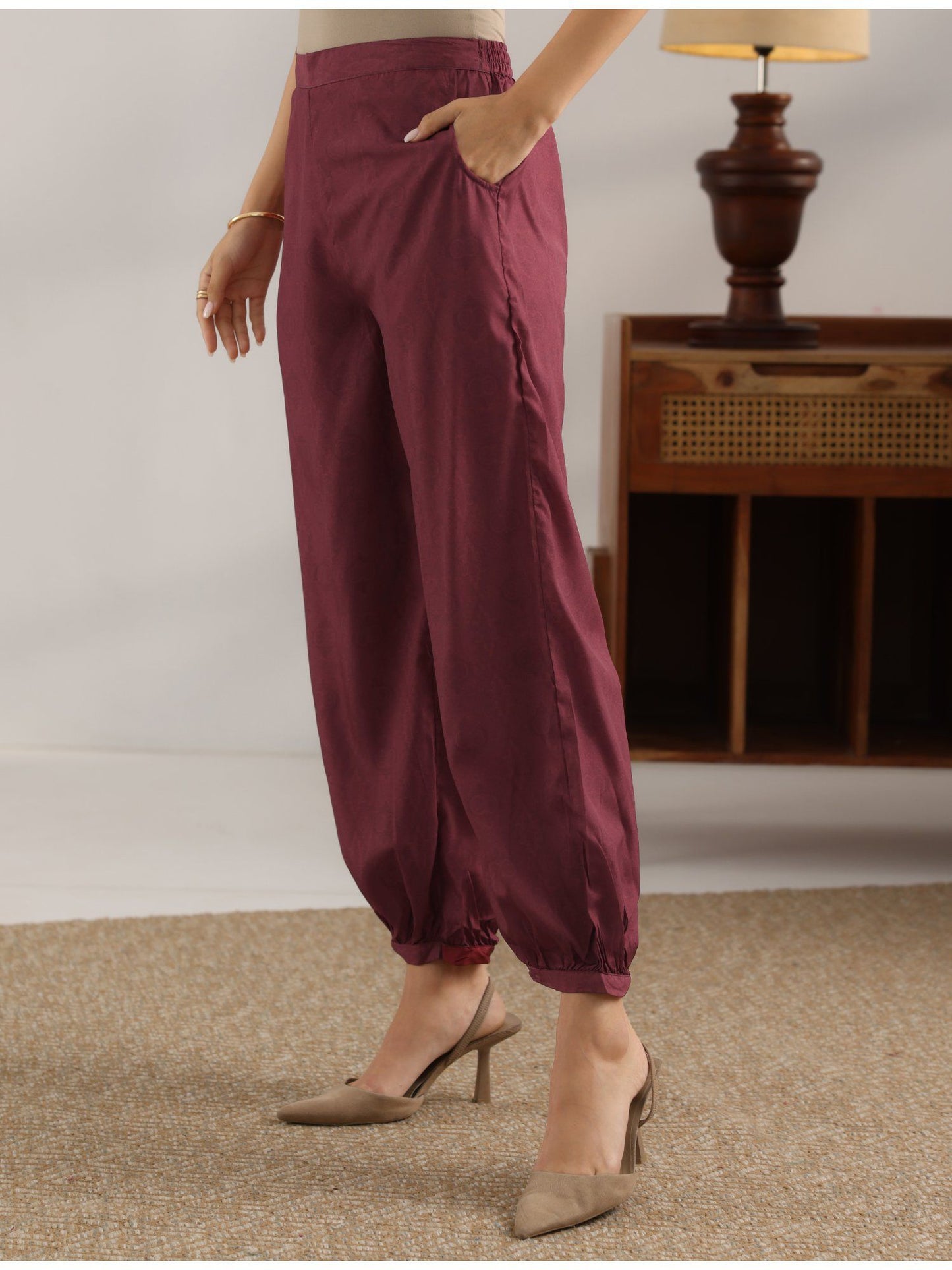 Womens Black Kurta with Salwar and Pant Dupatta (Set of 3)