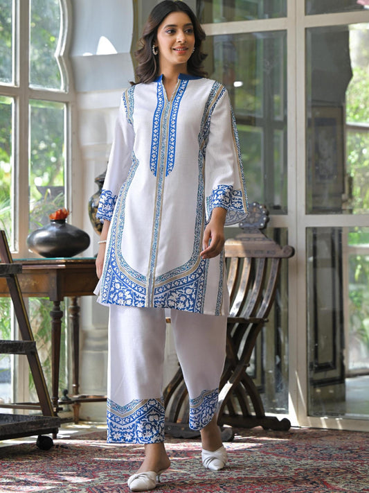 Vastramaya pearl Cotton Co-Ord (Set of 2)