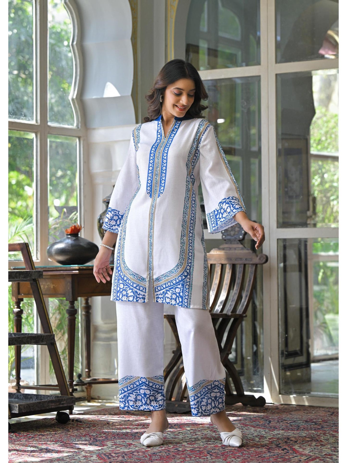 Vastramaya pearl Cotton Co-Ord (Set of 2)