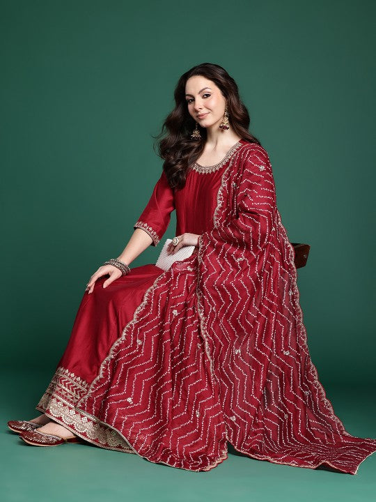 Indo Era Embroidered Anarkali Kurta