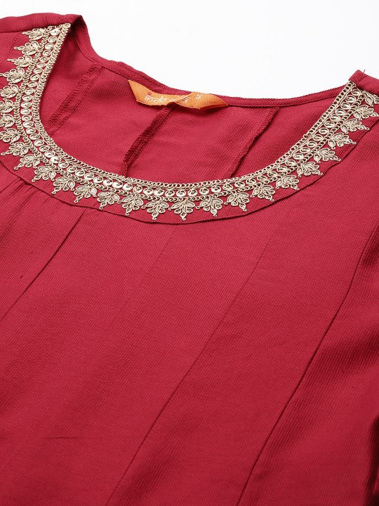 Indo Era Embroidered Anarkali Kurta