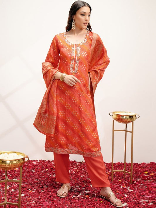 Vishudh Ethnic Motifs Embroidered Regular Kurta