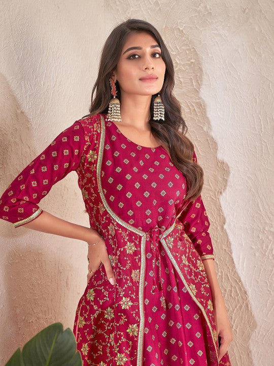 Printed Ethnic Dress