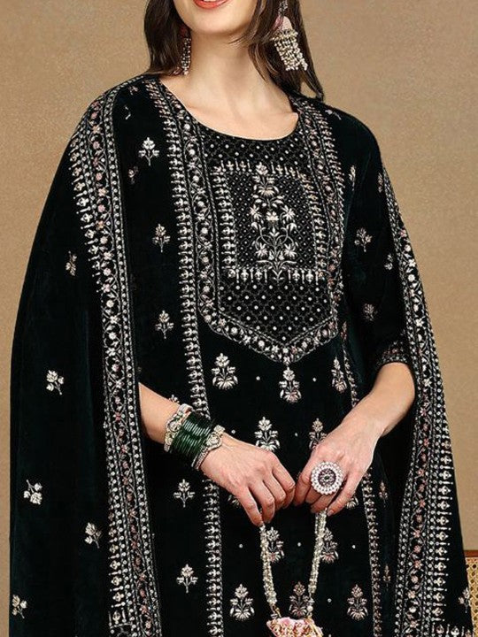 House of Pataudi Ethnic Motif Printed Straight Kurta