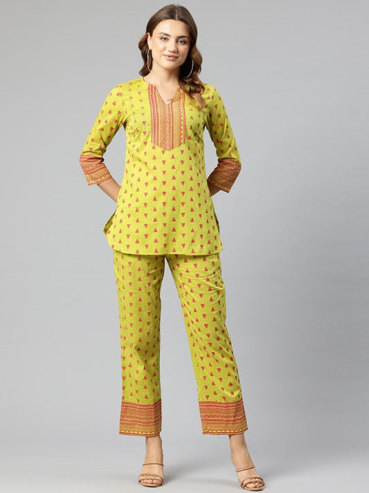 Cottinfab Checked Pure Cotton Top and Trouser