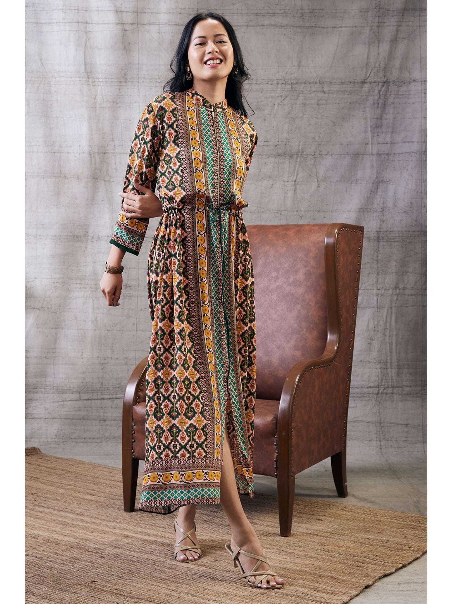 Taahira Printed Long Dress