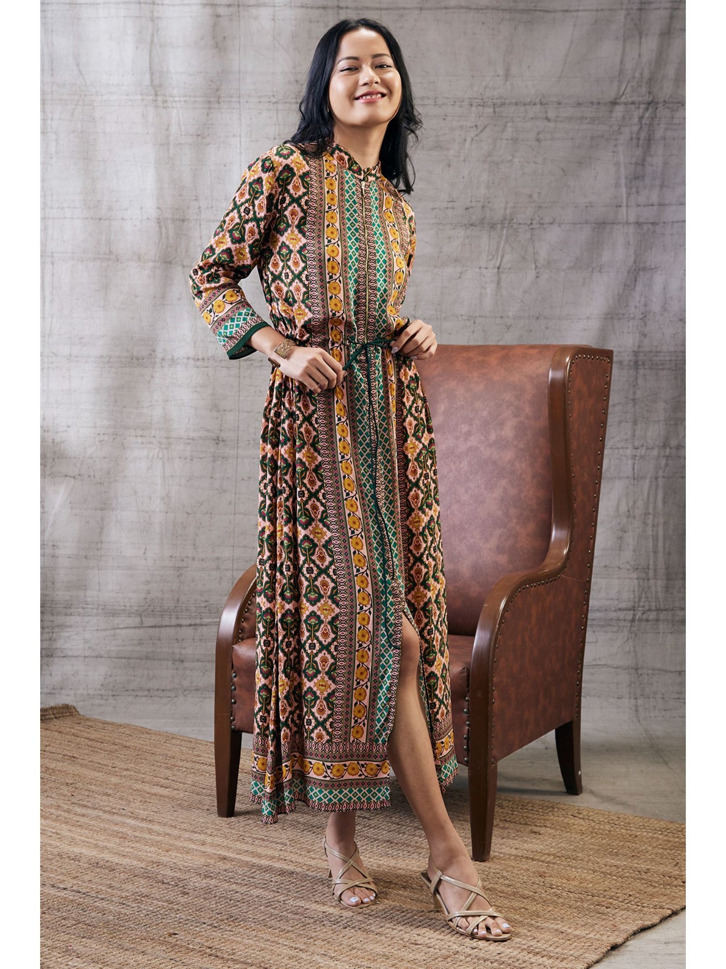 Taahira Printed Long Dress