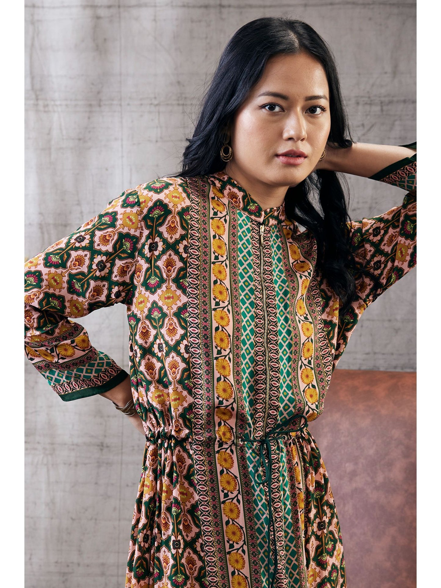 Taahira Printed Long Dress