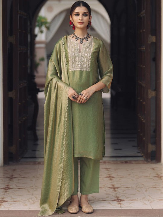 anayna Women Ethnic Motifs Embroidered Regular Kurta