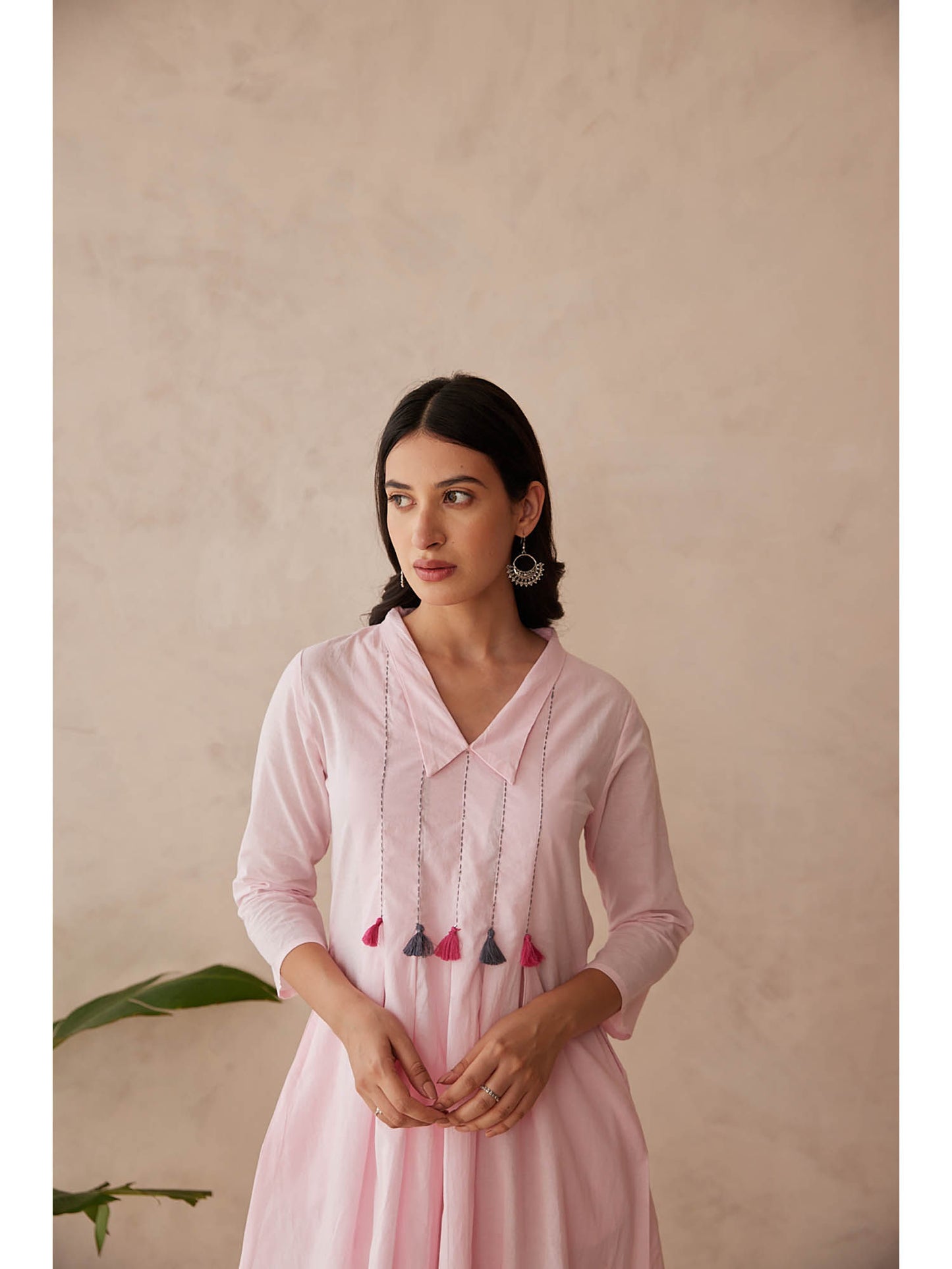 Women Pink Embroidered Co-Ord Set